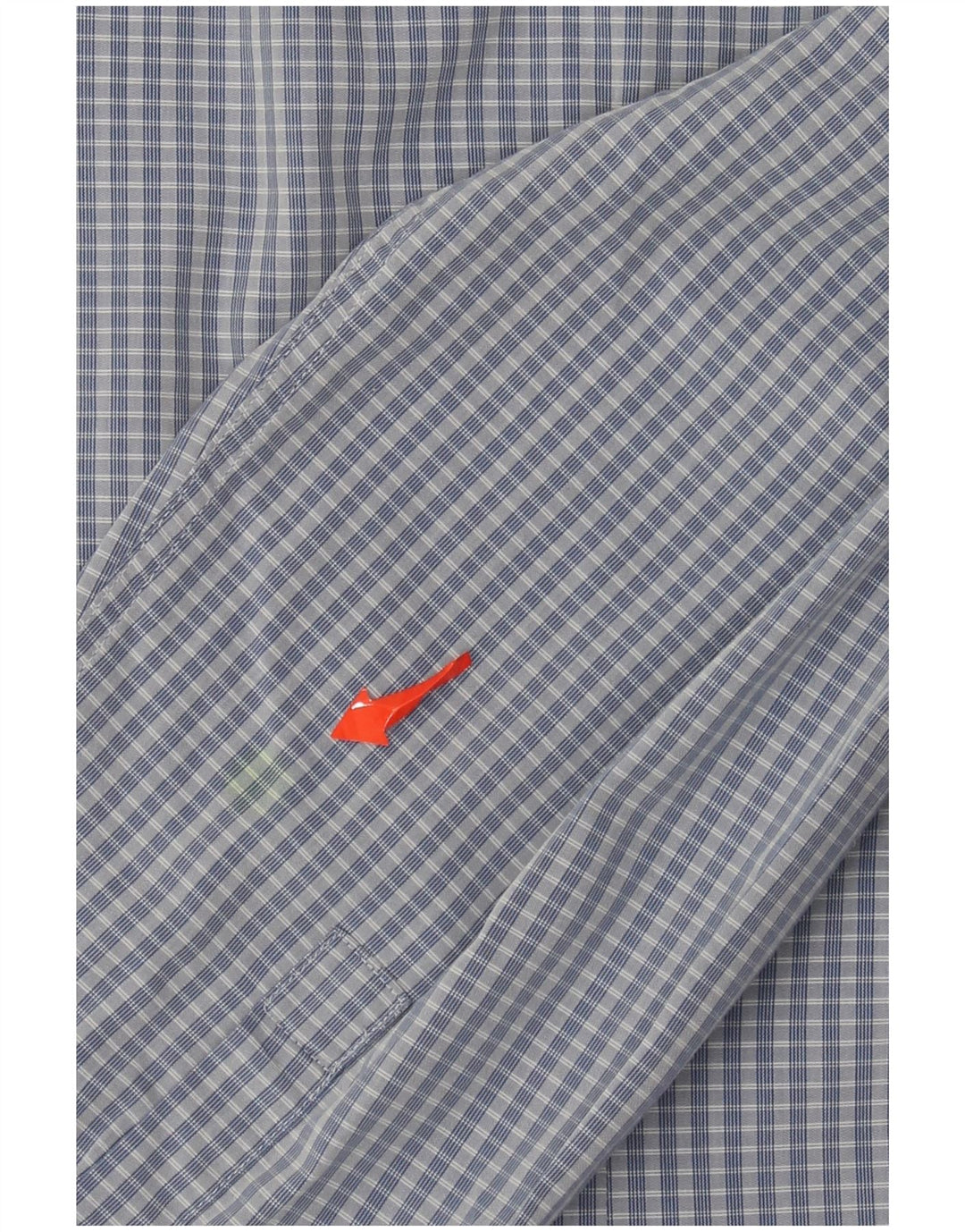 Мужская рубашка приталенного кроя Calvin Klein, размер 43, 17 XL, синяя клетка