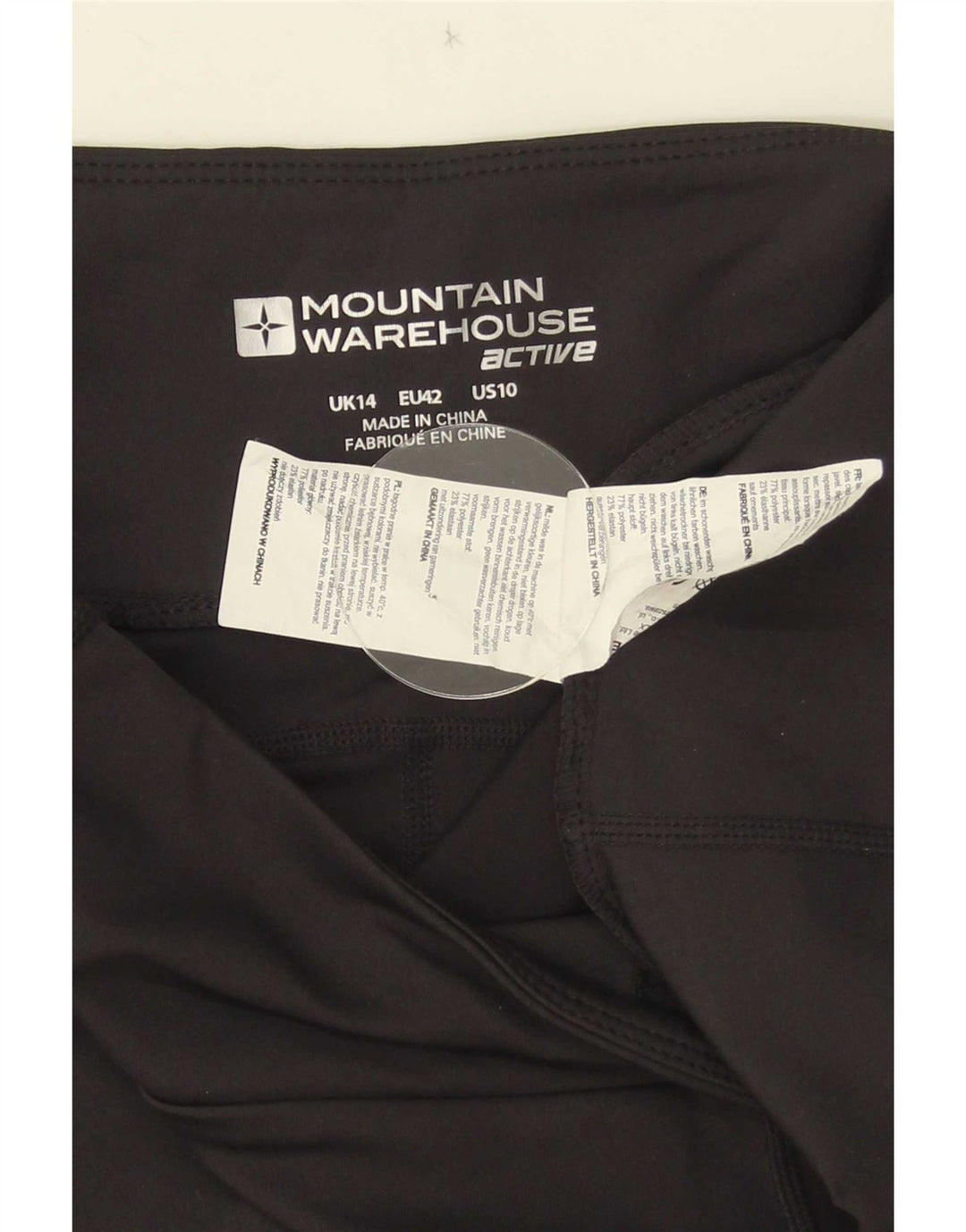 Женские леггинсы-капри Mountain Warehouse, Великобритания 14, средние черные цветные блоки