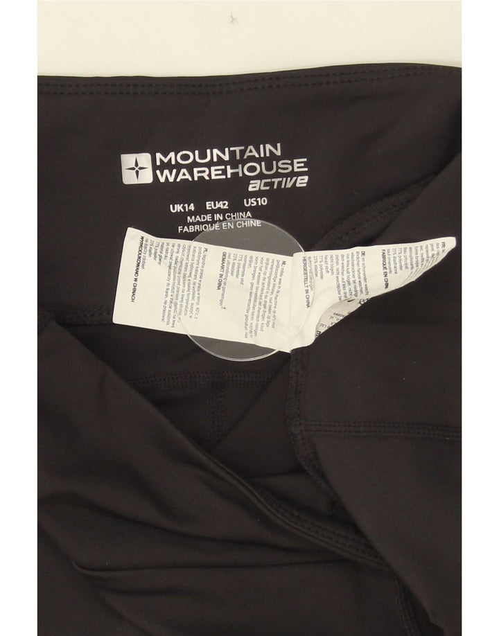 Женские леггинсы-капри Mountain Warehouse, Великобритания 14, средние черные цветные блоки