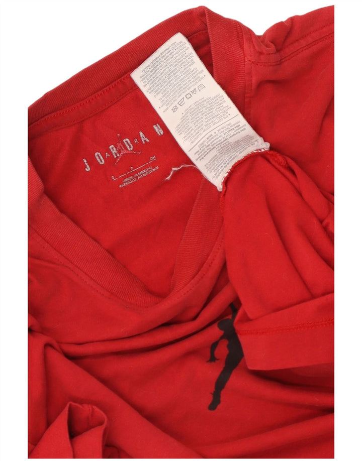 Мужская футболка Jordan Dri Fit с рисунком, маленький красный хлопковый топ