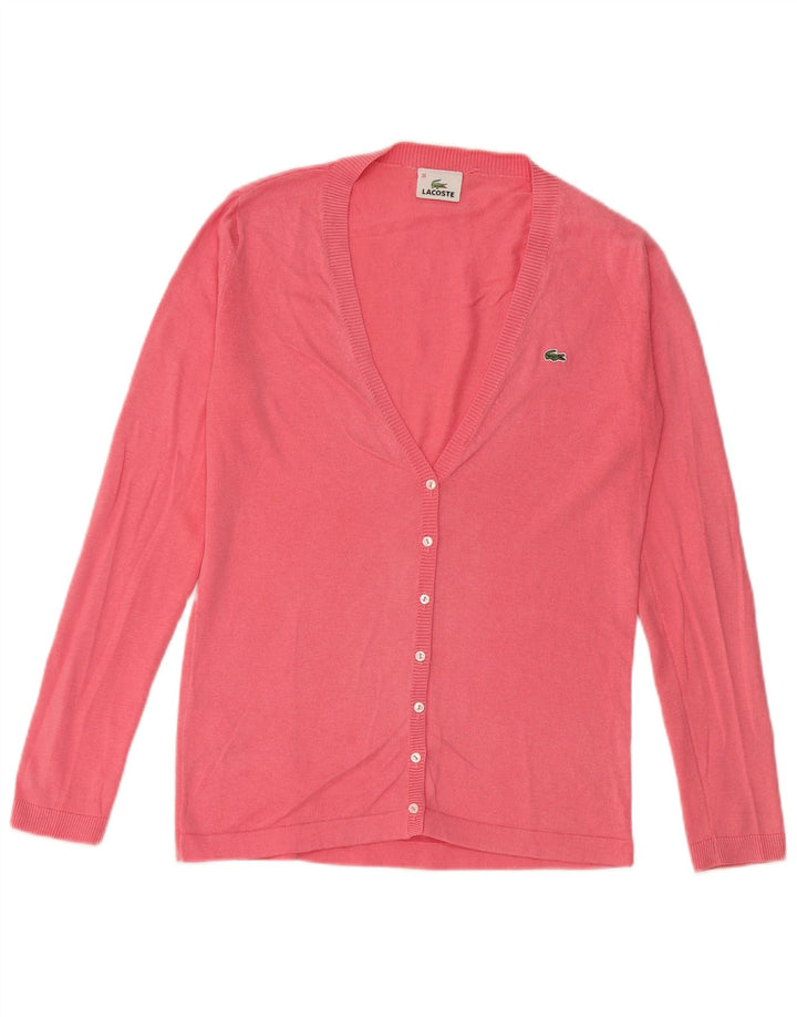 Женский кардиган Lacoste, кардиган EU 36, маленький розовый хлопок