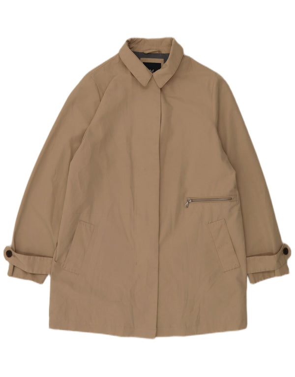 Crew Clothing Женское пальто UK 12, средний бежевый хлопок