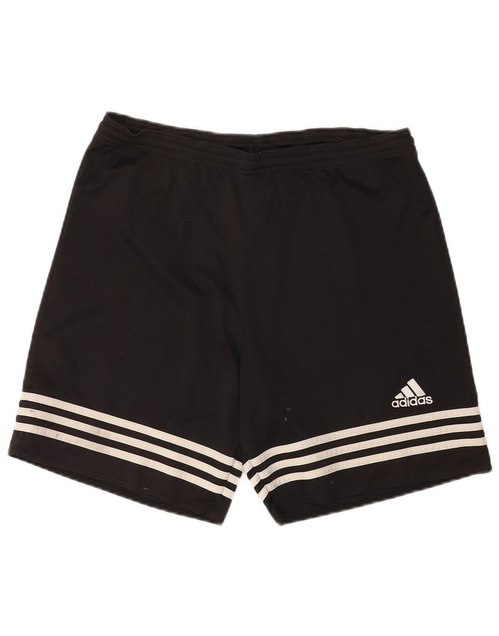Мужские спортивные шорты Adidas Climalite, средний черный полиэстер