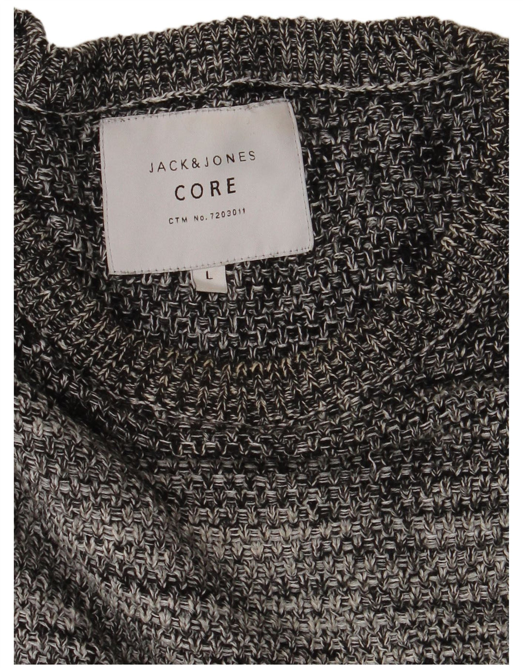 Мужской джемпер с круглым вырезом Jack & Jones, большой серый