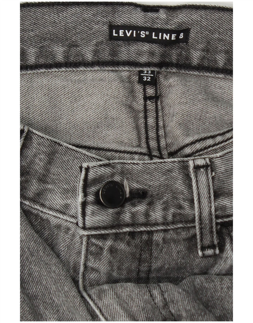 Мужские узкие джинсы Levi's W33 L32 Серые хлопковые