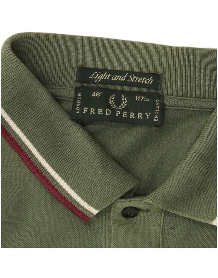 Мужская рубашка поло FRED PERRY, большая зеленая