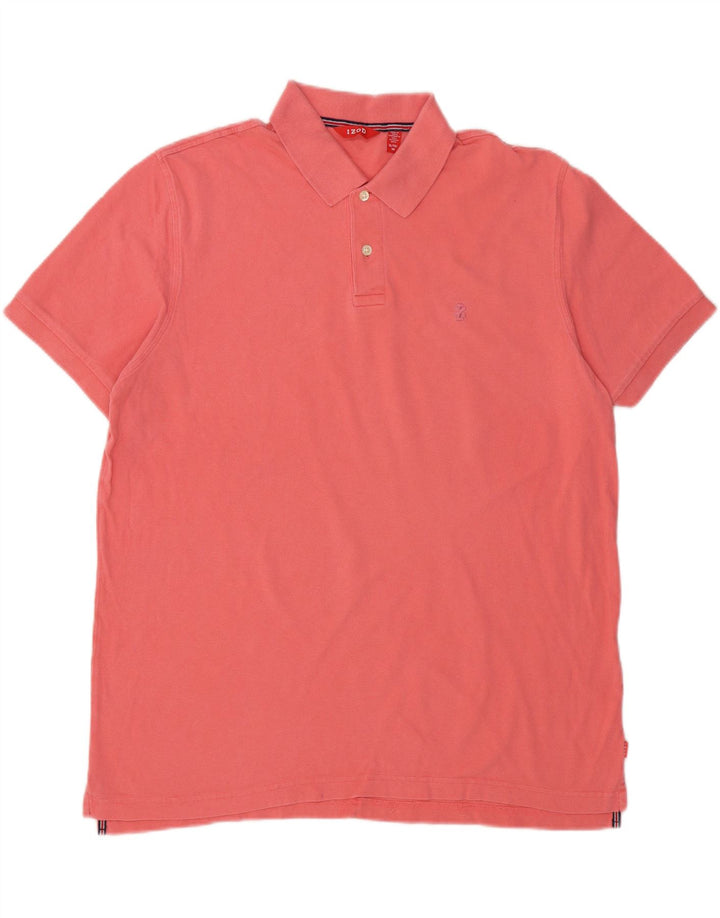 IZOD Mens Polo Shirt XL Pink Cotton Vintage Izod and Second-Hand Izod from Messina Hembry 