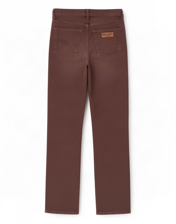 Мужские прямые джинсы Wrangler Arizona W33 L32, коричневые, хлопковые