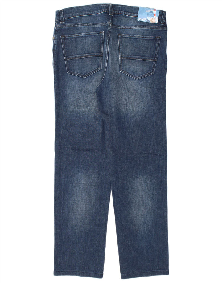 Мужские прямые джинсы Trussardi W35 L31 синие, хлопок