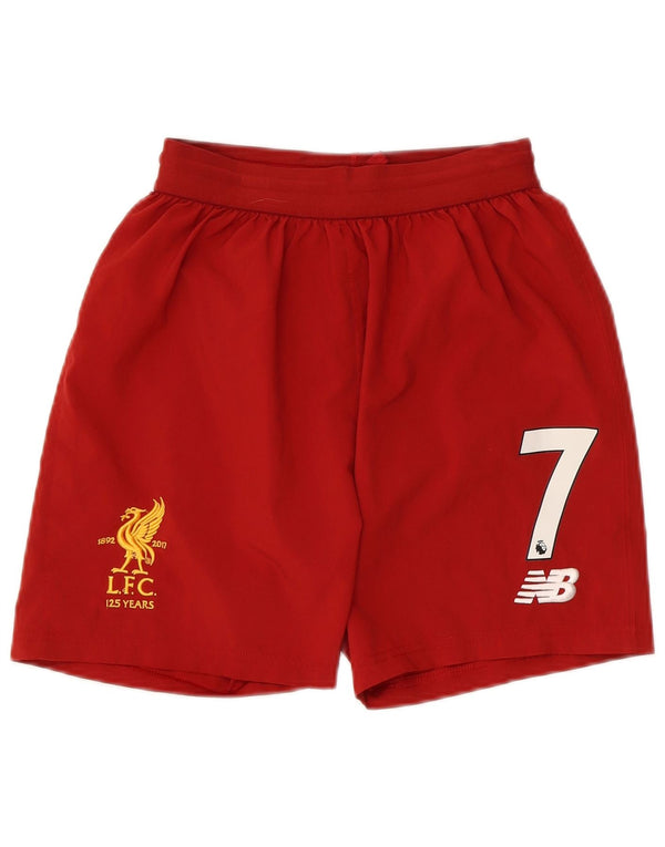 Спортивные шорты New Balance для мальчиков Liverpool с рисунком, 13–14 лет, XL, красные
