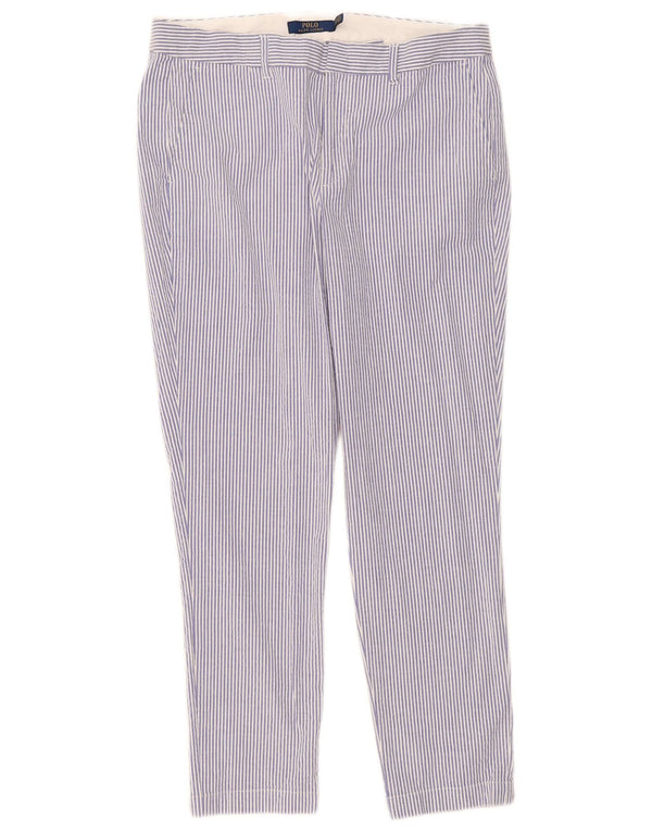 Женские брюки чинос Polo Ralph Lauren EU 8 Medium W38 L28 Синие в тонкую полоску