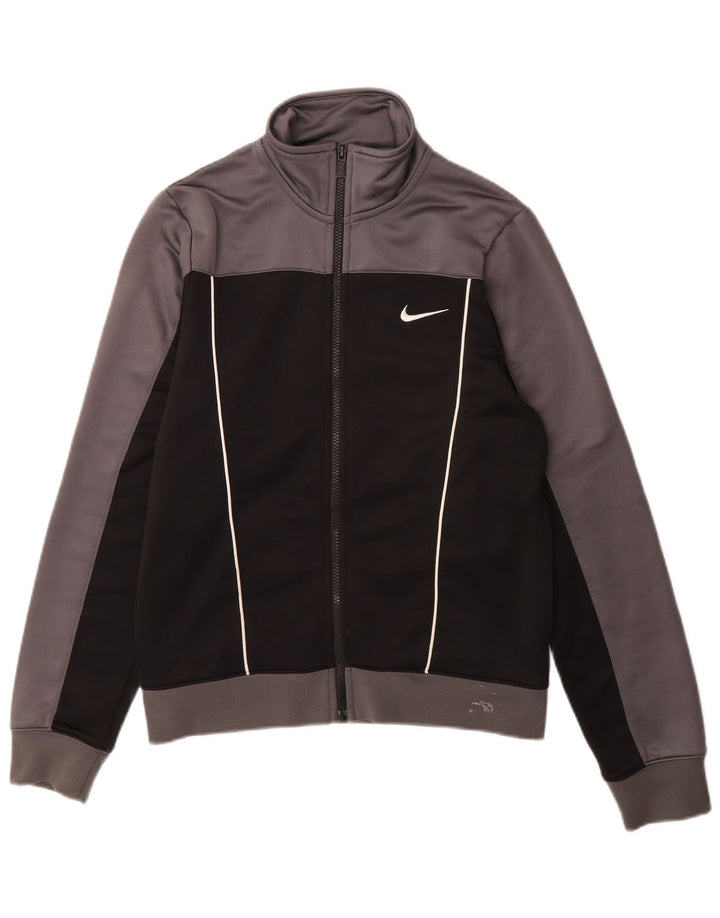Мужской спортивный костюм Nike, маленький серый полиэстер с цветными блоками