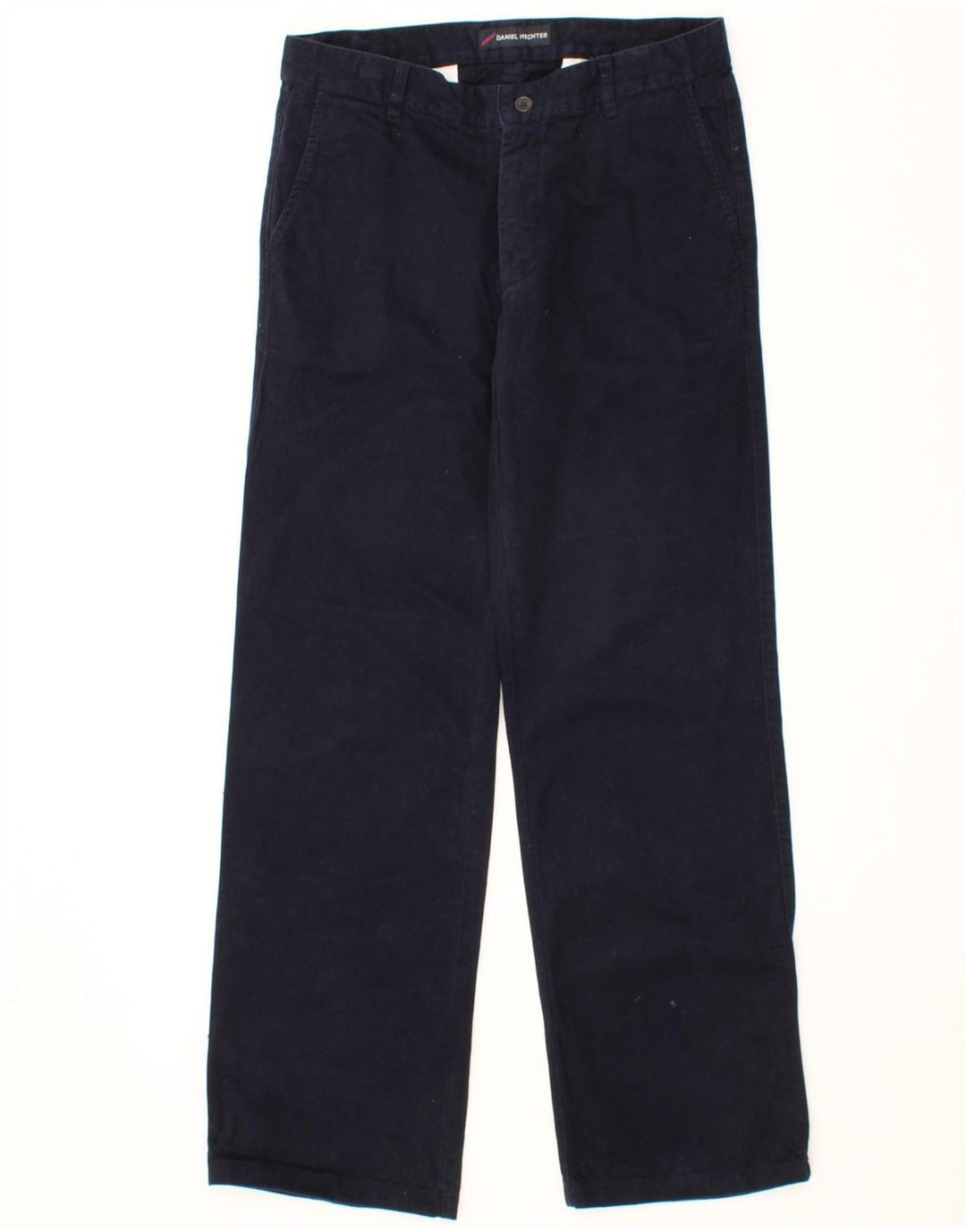 DANIEL HECHTER Womens Chino Trousers EU 40 Medium W32 L31 Navy Blue Cotton Vintage Daniel Hechter and Second-Hand Daniel Hechter from Messina Hembry 