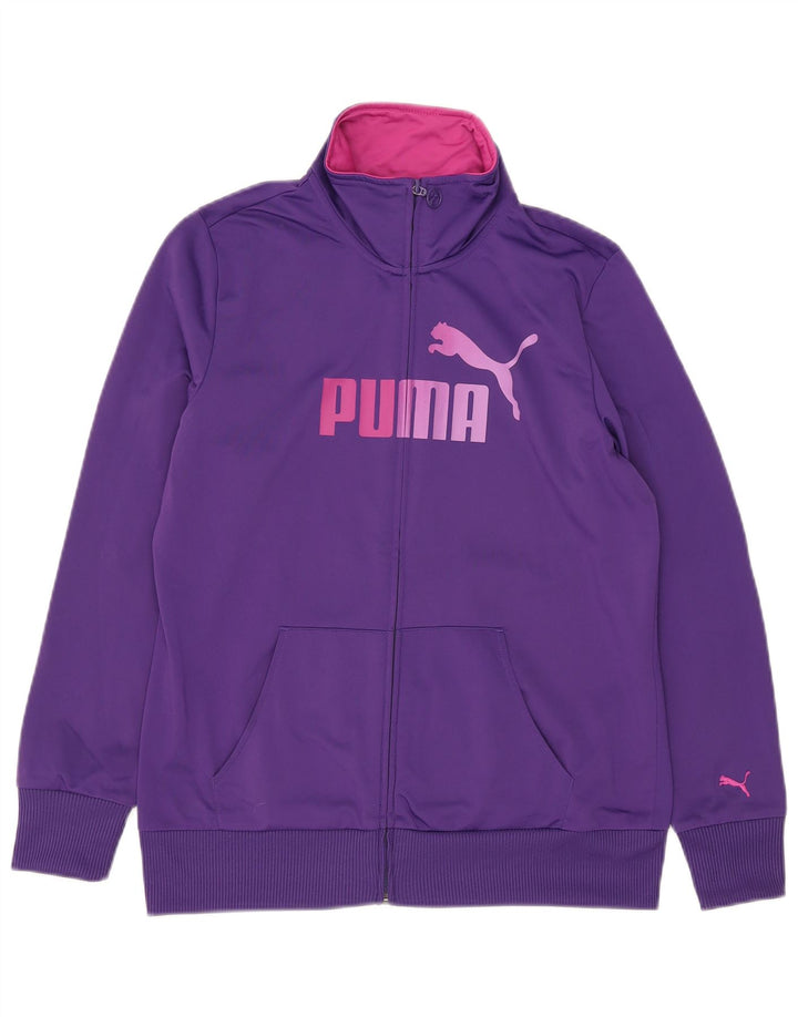 Женский спортивный костюм Puma с графическим рисунком UK 16, большой фиолетовый