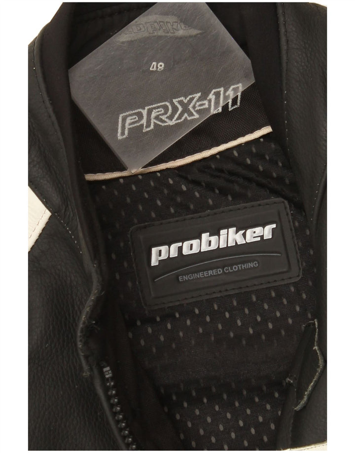 Мужская куртка-гонщик Probiker IT 48, средняя, черная, с цветными блоками