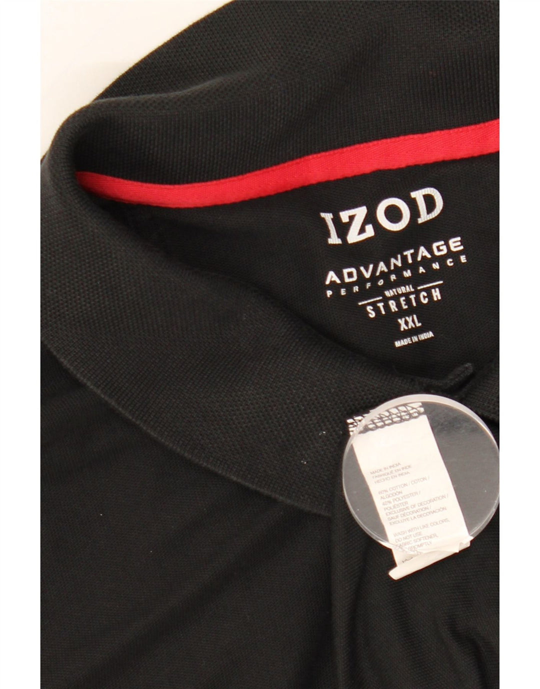 Мужская рубашка поло IZOD 2XL, черный хлопок