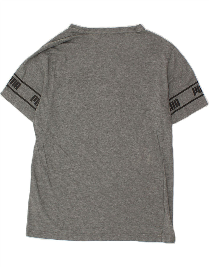 PUMA Mens Graphic T-Shirt Top Medium Grey Cotton Vintage Puma and Second-Hand Puma from Messina Hembry 