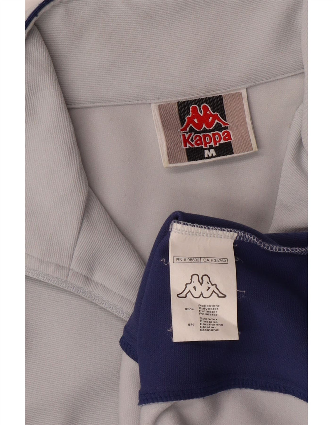 Мужской спортивный костюм Kappa, верхняя куртка, средний синий, полиэстер с цветными блоками