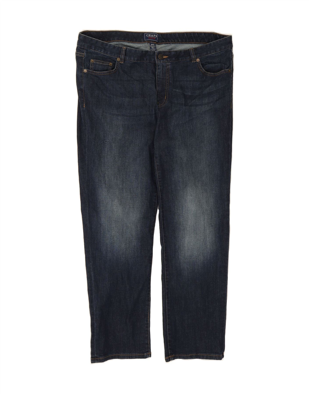 CHAPS Womens Straight Jeans US 16 2XL W40 L30 Blue Cotton Vintage Chaps and Second-Hand Chaps from Messina Hembry 