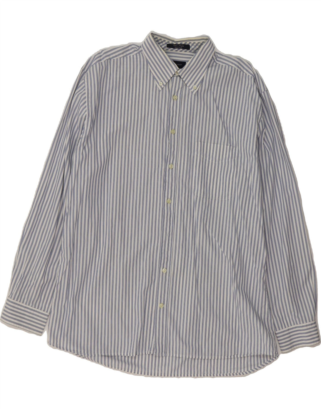 GANT Mens Regular Fit Shirt XL Blue Pinstripe Cotton Vintage Gant and Second-Hand Gant from Messina Hembry 