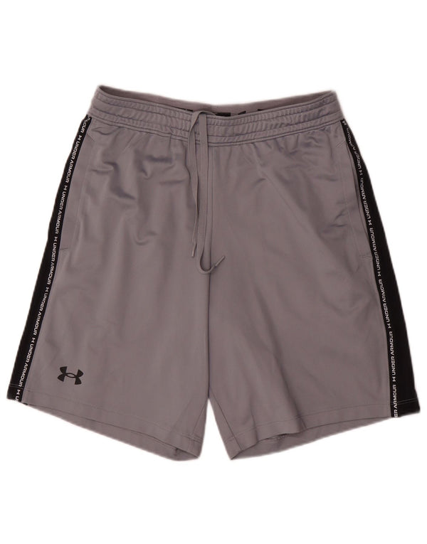 Under Armour Mens Graphic Sport Shorts Medium  Grey Colourblock Polyester