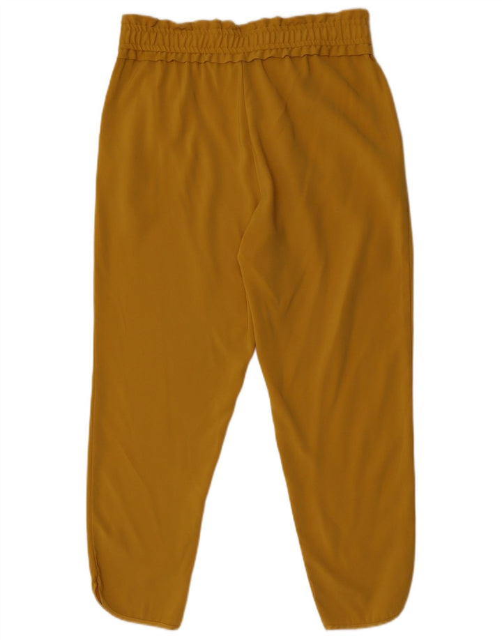 Женские зауженные укороченные брюки Zara Medium W28 L25, желтый полиэстер