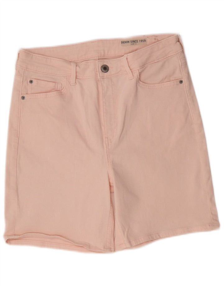 Женские джинсовые шорты Marks & Spencer UK 12 Medium W30 Розовый хлопок
