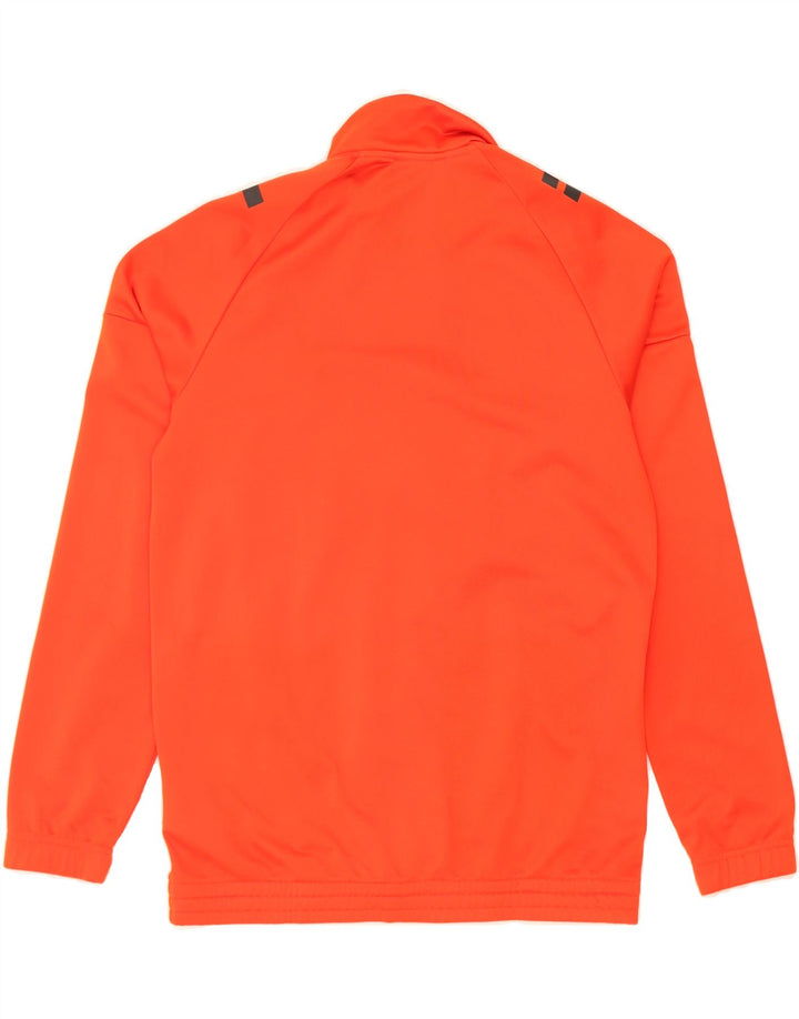 ADIDAS Boys Graphic Tracksuit Top Jacket 15-16 Years Orange Polyester Vintage Adidas and Second-Hand Adidas from Messina Hembry 