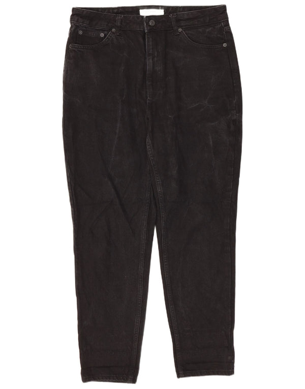 Topshop Womens Mom Tapered Jeans W32 L26 Black Cotton