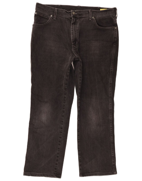 Мужские прямые джинсы Wrangler W38 L27, серый хлопок