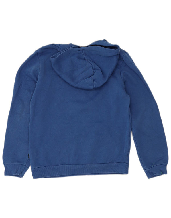 Джемпер с капюшоном Puma для мальчиков 11-12 лет, синий хлопок