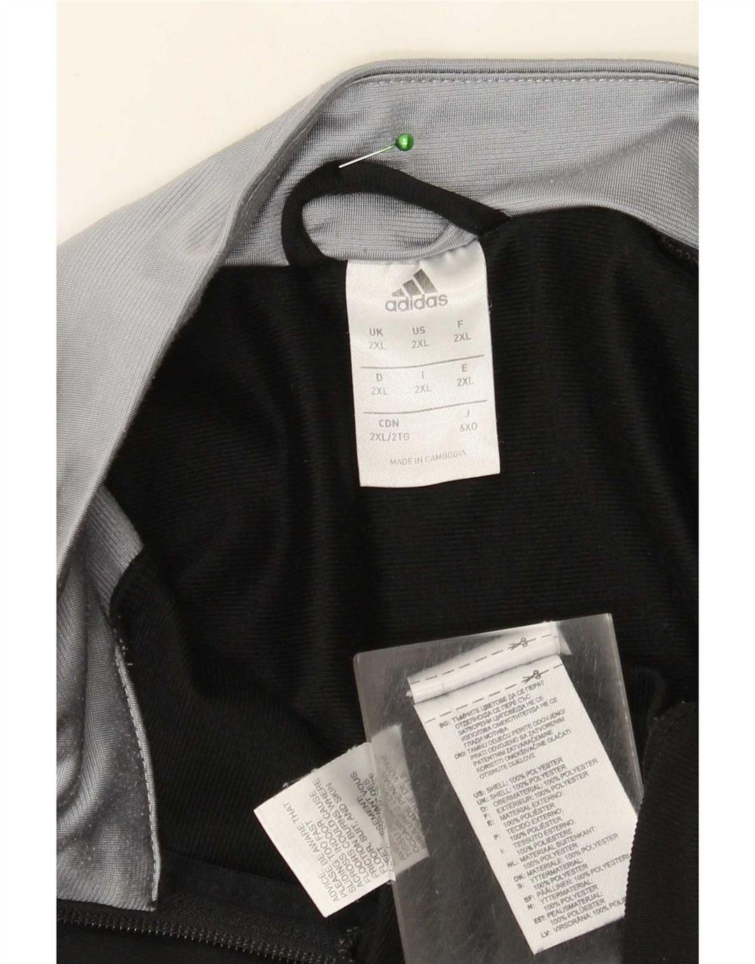 Мужской спортивный костюм Adidas Top Jacket 2XL Черный Полиэстер с цветными блоками
