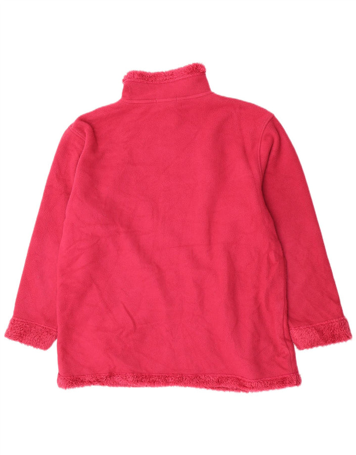 Женская флисовая куртка оверсайз Essentials UK 18 XL розового цвета из полиэстера
