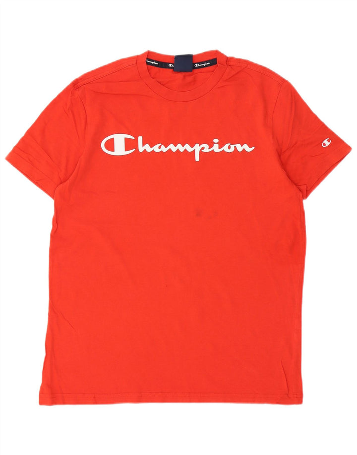 Мужская футболка с рисунком Champion XS красная