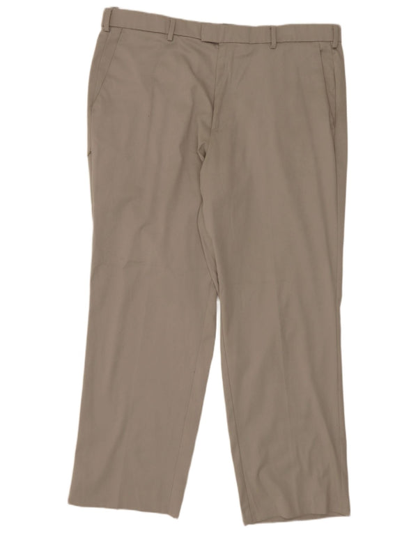 Мужские классические костюмные брюки Dockers W38 L30, серый полиэстер
