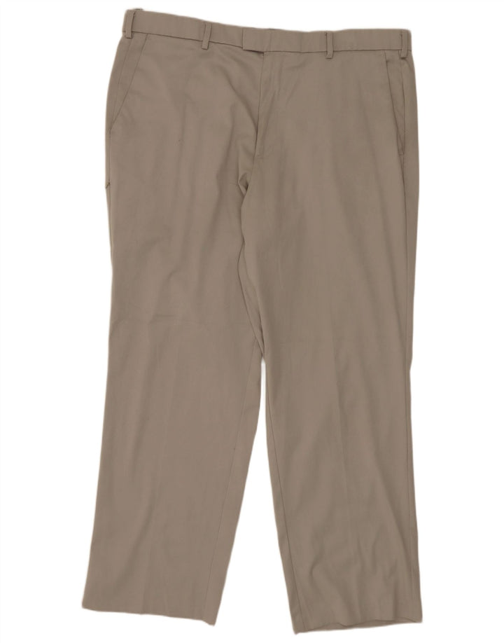 Мужские классические костюмные брюки Dockers W38 L30, серый полиэстер