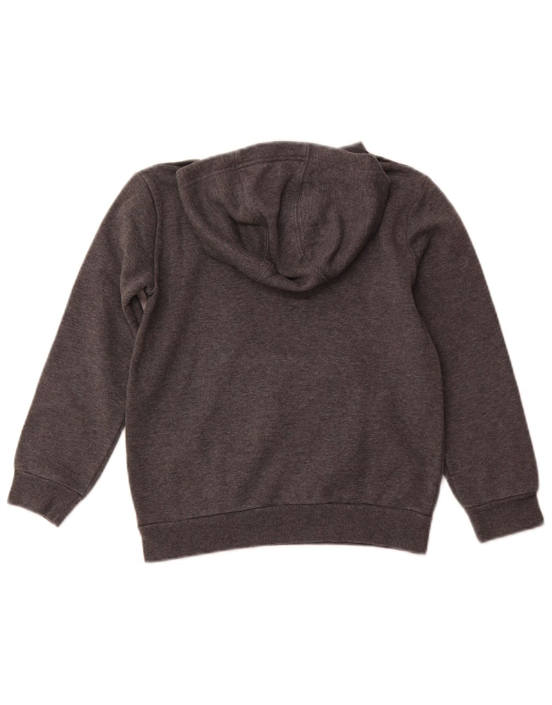 Джемпер с капюшоном ADIDAS для мальчиков 7-8 лет, серый хлопок