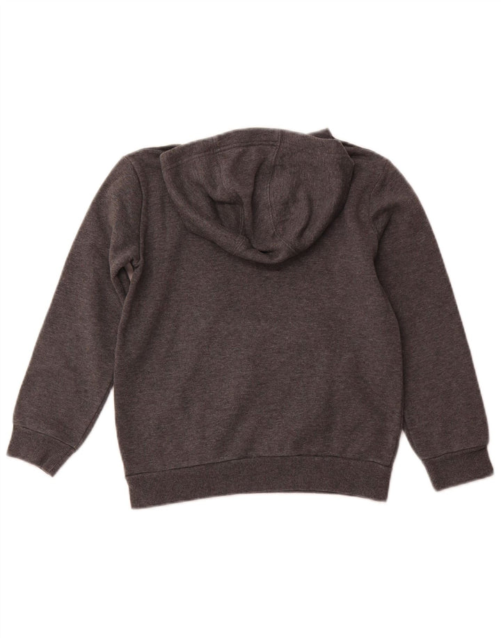 Джемпер с капюшоном ADIDAS для мальчиков 7-8 лет, серый хлопок