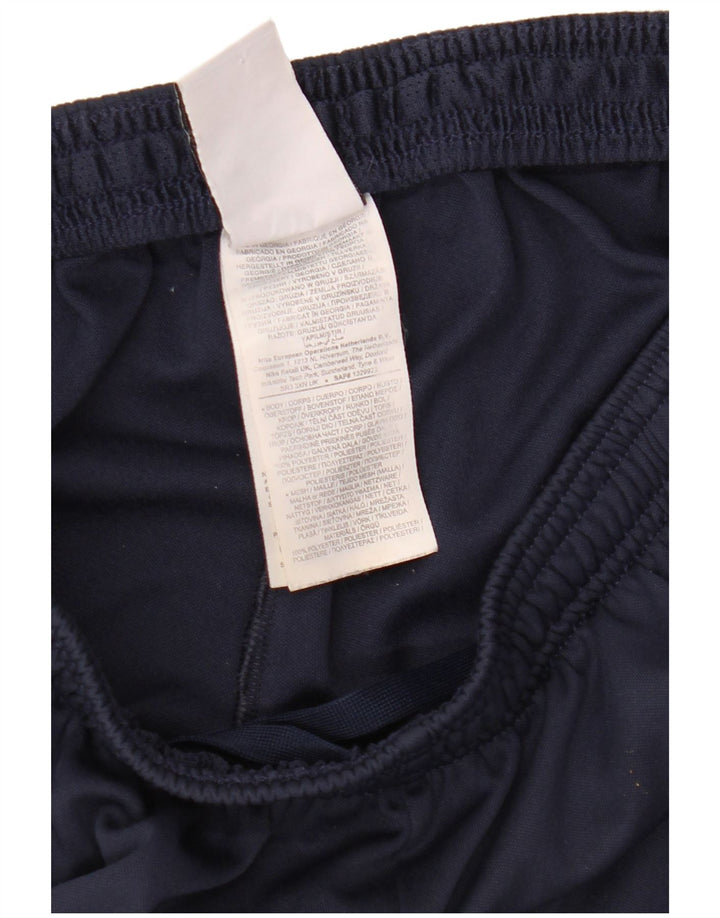 Мужские спортивные брюки Nike Dri Fit, большие темно-синие брюки из полиэстера