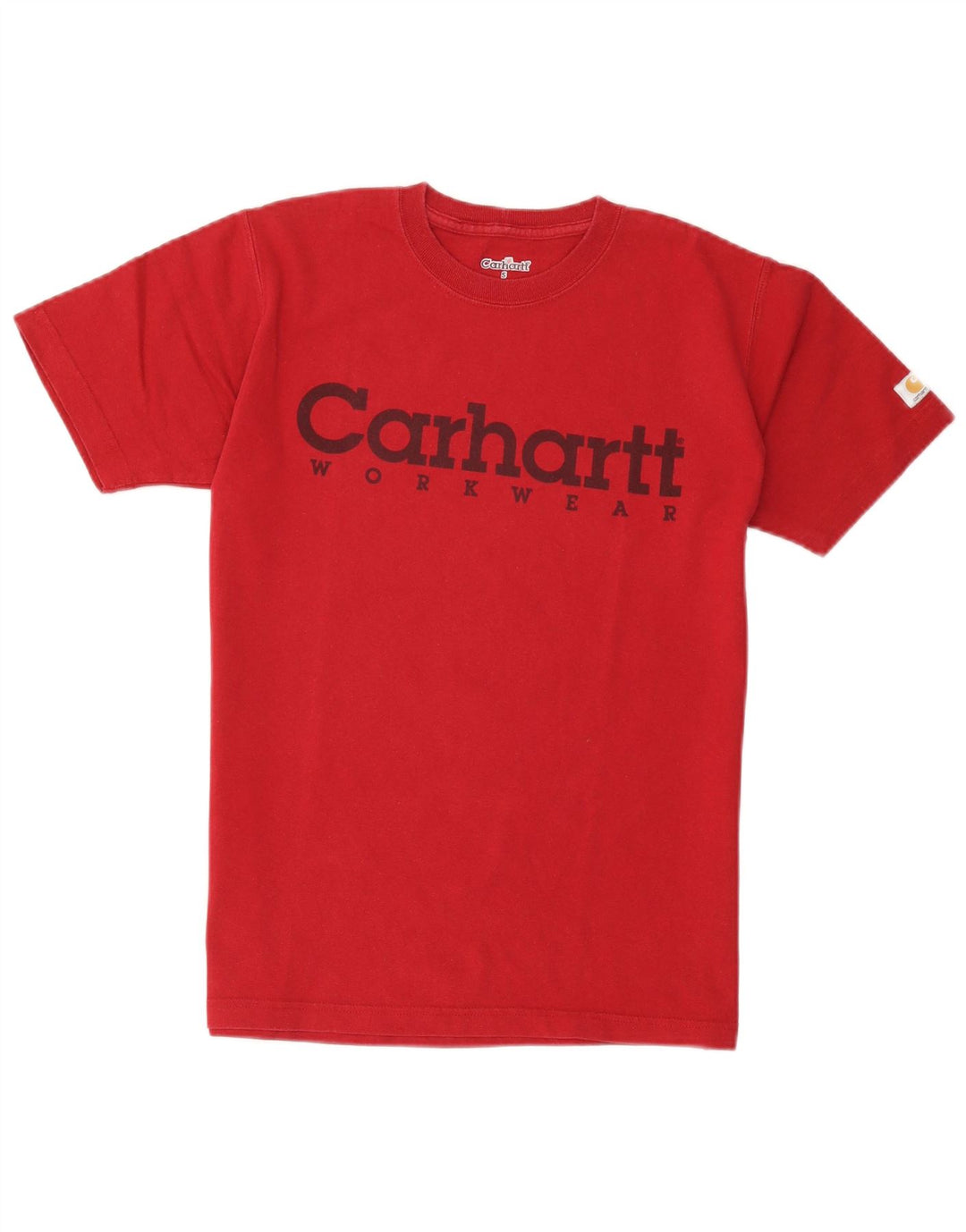 Мужская футболка с рисунком Carhartt, маленький красный хлопок