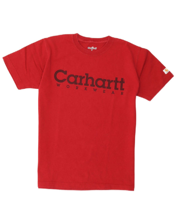 Мужская футболка с рисунком Carhartt, маленький красный хлопок