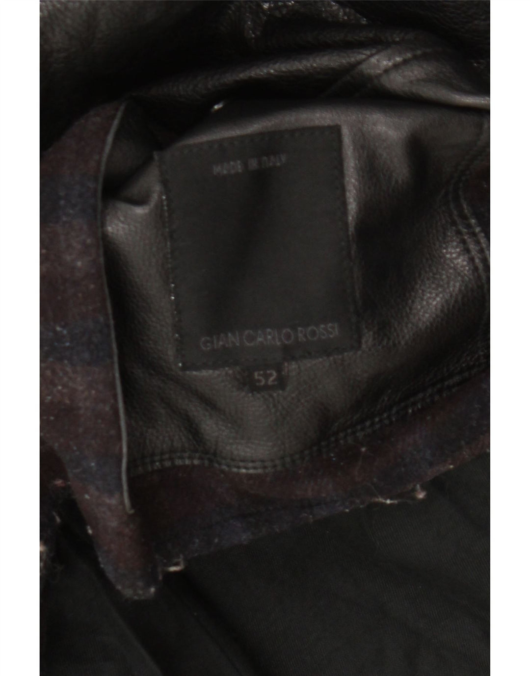 GIAN CARLO ROSSI Mens Leather Coat IT 52 XL Black Leather Vintage Gian Carlo Rossi and Second-Hand Gian Carlo Rossi from Messina Hembry 