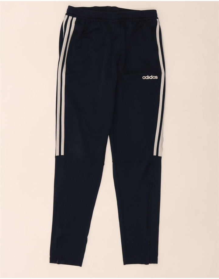 Мужские спортивные брюки Adidas Climalite среднего размера, темно-синие, полиэстер