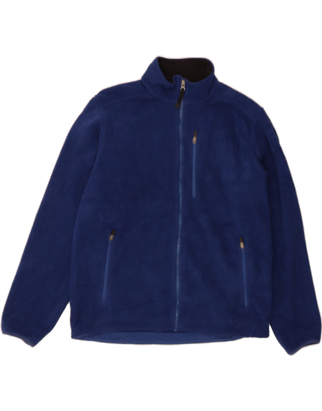 L.L.BEAN Mens Fleece Jacket UK 38 Medium Blue Polyester Vintage L.L.Bean and Second-Hand L.L.Bean from Messina Hembry 
