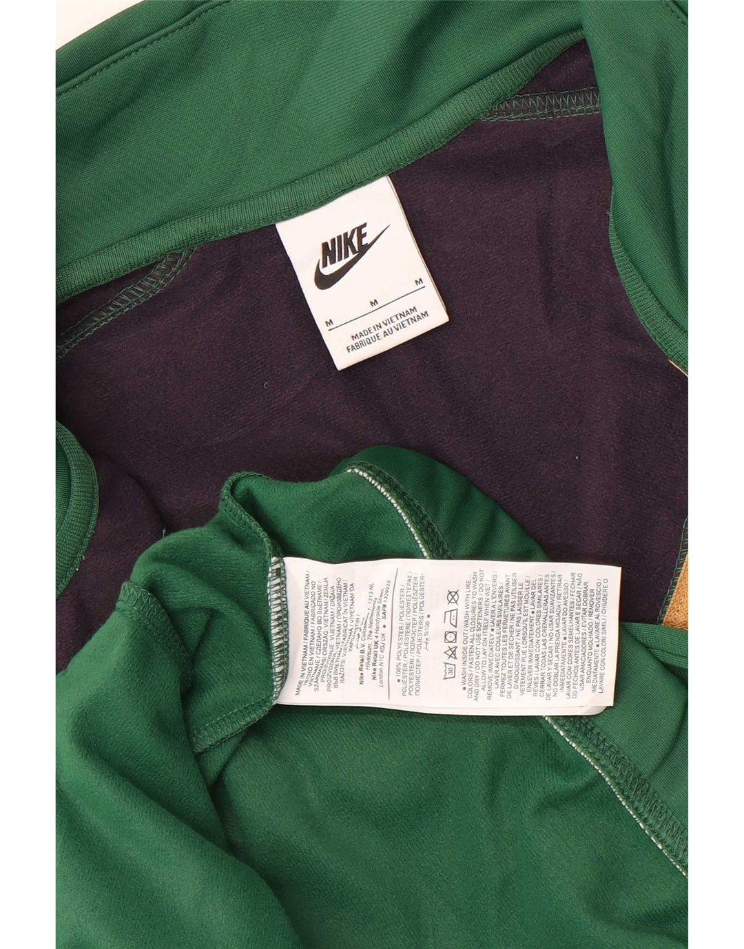 Мужской спортивный костюм Nike, средний зеленый полиэстер с цветными блоками