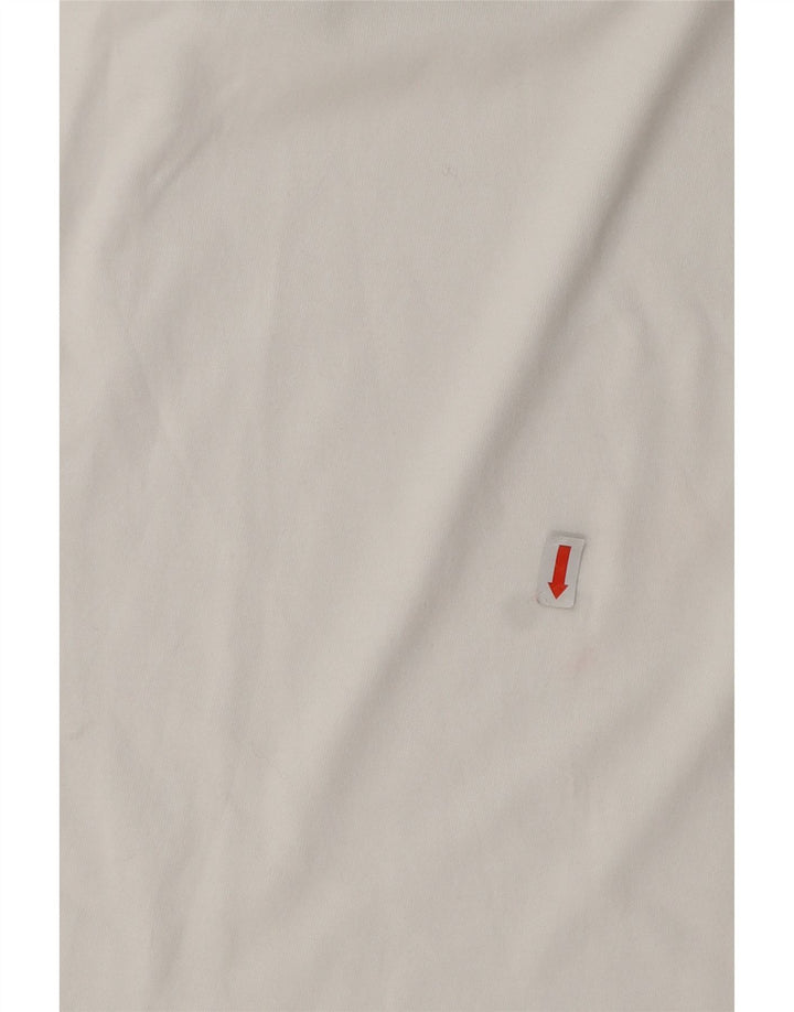 ADIDAS Мужская футболка с рисунком, маленький белый хлопок