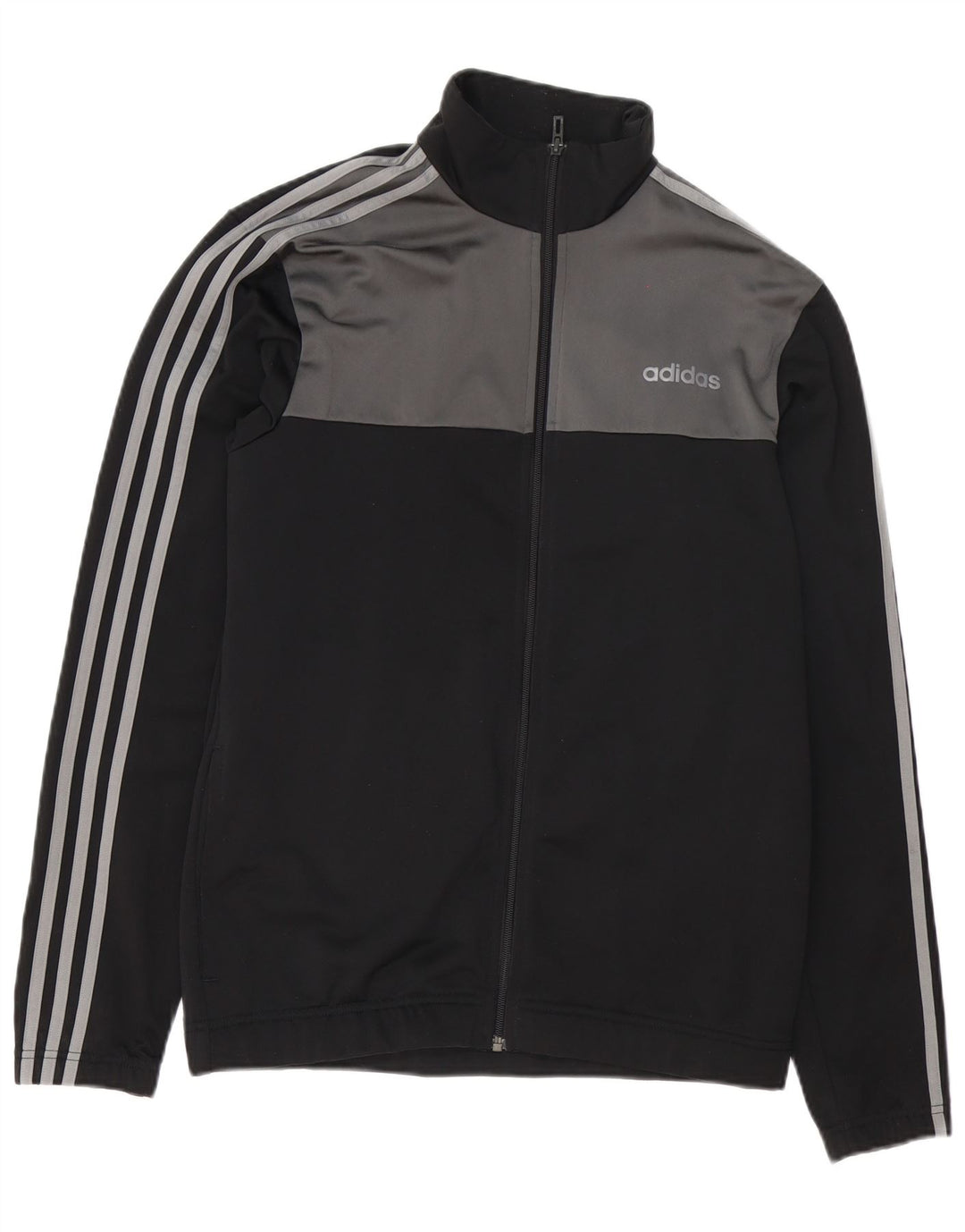 Мужская спортивная куртка Adidas UK 40/42, средний черный, цветной блок