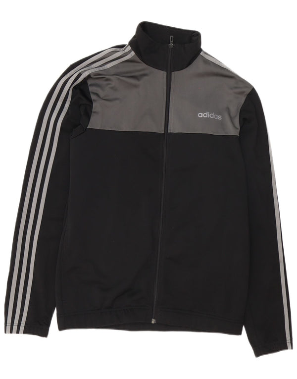 Мужская спортивная куртка Adidas UK 40/42, средний черный, цветной блок