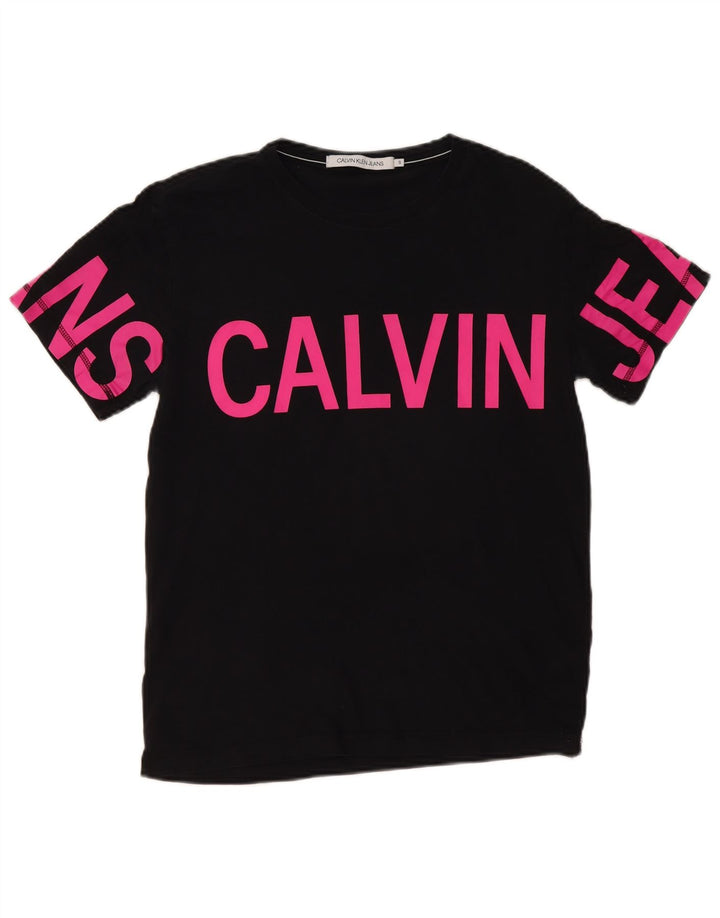 Мужские джинсы Calvin Klein, маленький черный хлопок, с рисунком