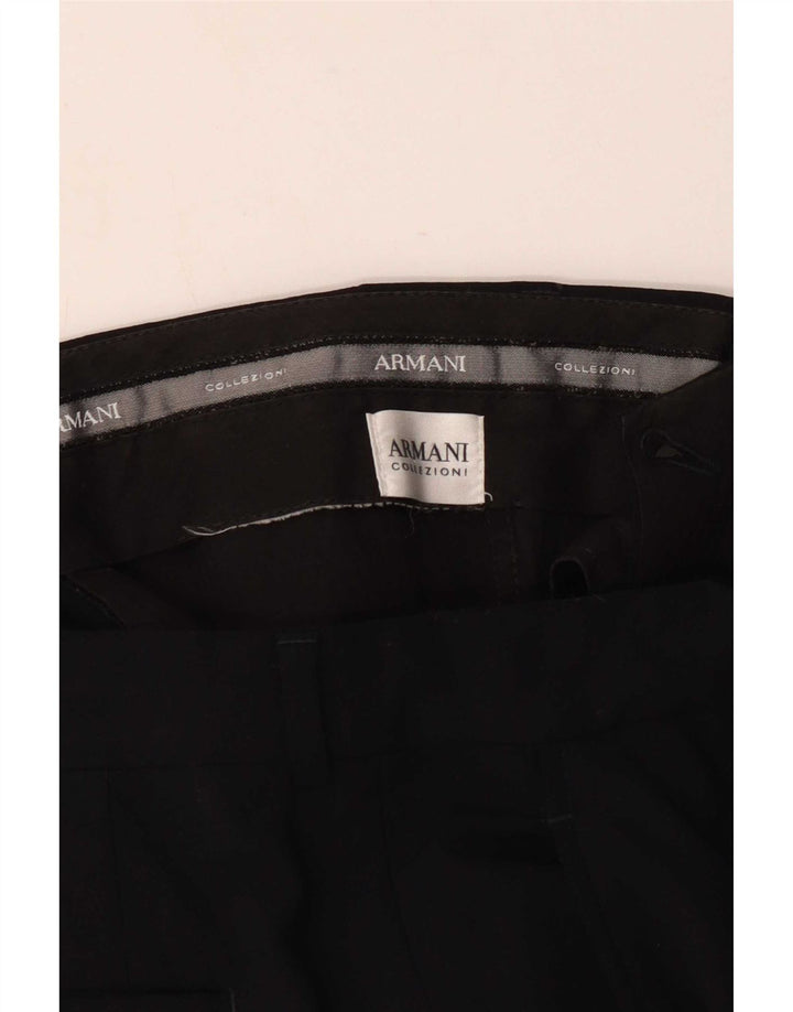 Брюки мужские прямые костюмные Armani W34 L36 черные